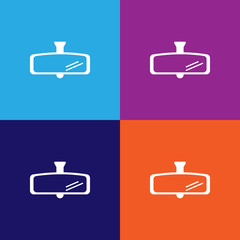 Obraz premium car rear view mirror outline icon. Elements of car repair illustration icon. Signs and symbols can be used for web, logo, mobile app, UI, UX