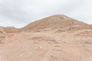 Industrial open pit sand quarry in Australia