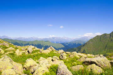 Mountains landscape and view in Georgia