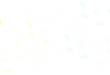 Light Blue, Yellow vector layout with discount of 30, 50, 90%.
