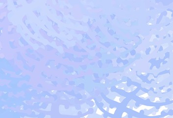 Light Purple vector template with chaotic shapes.