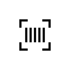 material scan reader recognition barcode product icon which designed simple, uncomplicated and minimal to deliver information clearly. Isolated flat, resizable vector