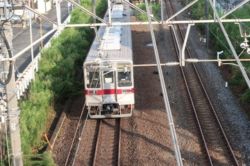 train on the rails