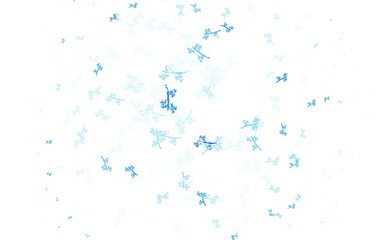 Light BLUE vector abstract background with branches.