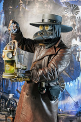 Naklejka premium The Plague doctor masquarage costume