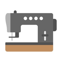 Sewing machine icon - vector illustration. Fabric industry symbol.