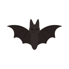 happy halloween, little bat trick or treat party celebration flat icon