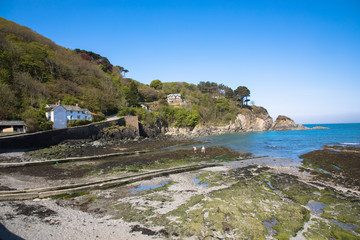Fototapeta na wymiar Views of the picturesque village of Lee and Lee Bay, Near Ilfracombe, Devon, UK