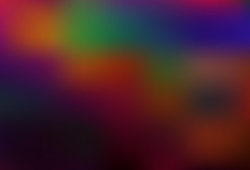 Dark Multicolor vector blurred background.