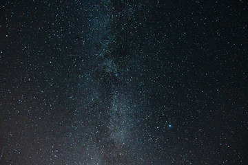 Milky Way Galaxy and Perseids shooting stars