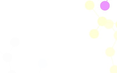 Light Blue, Yellow vector background with forms of artificial intelligence.