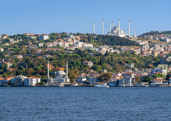 View from the Bosphorus to the Asian part of Istanbul