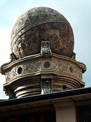 Zodiac ball, building in Chernivtsi, Ukraine