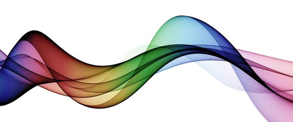 Image of Multicolor light abstract waves design
 printed on Printed Glass Splashbacks
