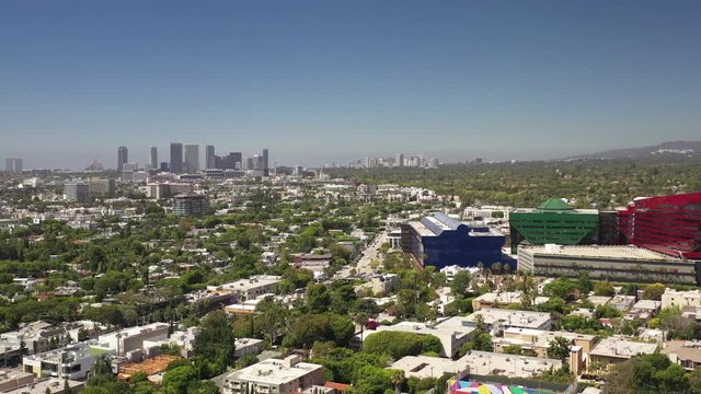 Aerial Video of California Skyline