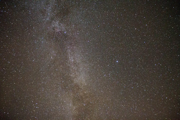 Night sky with stars, the Milky Way visible