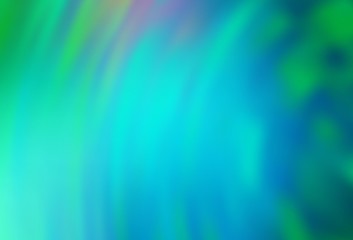 Light Green vector glossy abstract backdrop.