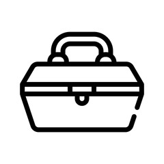 repair tool case line icon vector illustration