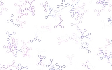 Light Pink, Yellow vector background with forms of artificial intelligence.