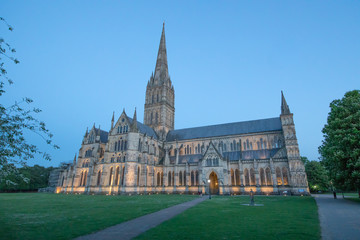 Views of Salisbury Cathedral, Salisbury, Dorset, UK