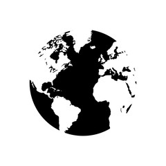 world map icon vector