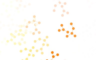 Light Red, Yellow vector template with artificial intelligence structure.