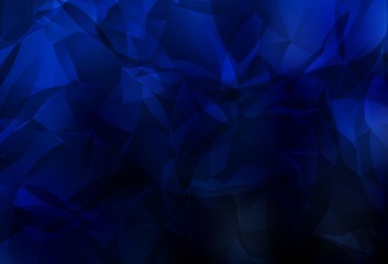 Obraz premium Dark BLUE vector shining triangular layout.
