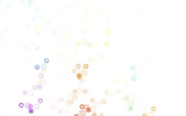 Light Blue, Yellow vector texture with disks.