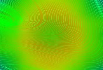Light Green, Yellow vector pattern with wry lines.