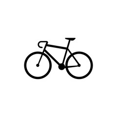 Fototapeta premium Bike sillhouette. Logo vector icon.