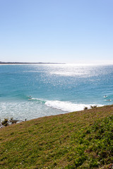 Scenic view of crystal clear seawater