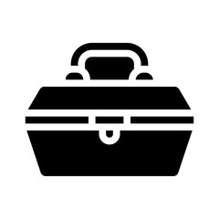 repair tool case glyph icon vector illustration