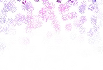 Fototapeta na wymiar Light Pink vector backdrop with dots, lines.