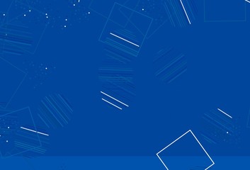 Light BLUE vector texture with poly style with circles, cubes.