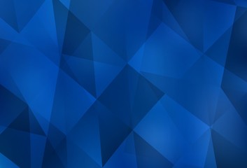 Obraz premium Light BLUE vector abstract polygonal template.