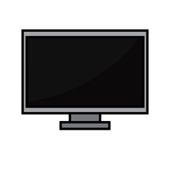 Isolated computer screen icon