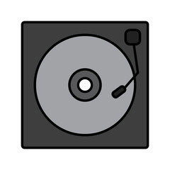 Isolated CD player icon