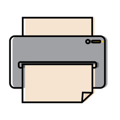 Isolated printer icon