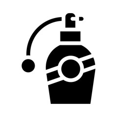 aromatic spray bottle glyph icon vector illustration