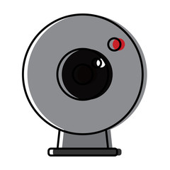 Isolated web camera icon