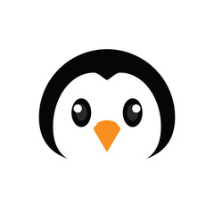 Penguin head cartoon