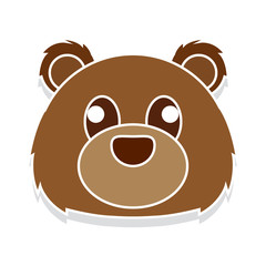 Bear head cartoon