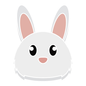 Bunny head cartoon