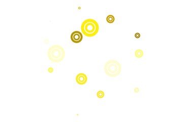 Light Green, Yellow vector layout with circle shapes.