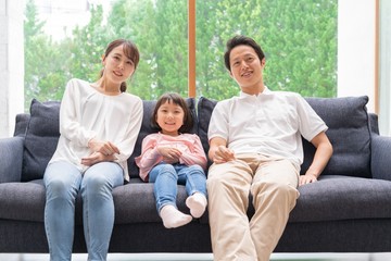 和やかな雰囲気　仲良し親子