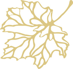 Maple leaf can be used as a print or background