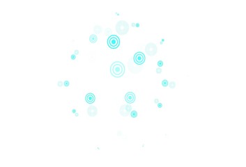 Light Green vector layout with circle shapes.