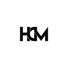 hdm letter original monogram logo design