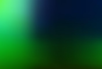 Dark Green vector blurred shine abstract texture.