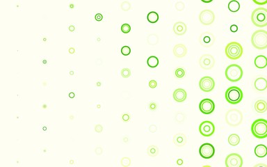 Light Green, Yellow vector texture with disks.
